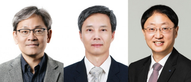 왼쪽부터 서울대학교 최해천 기계공학부 석좌교수, 황철성 재료공학부 석좌교수, 홍용택 전기정보공학부 교수